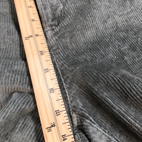 Gap Corduroy Pants Women's L 32x30 Gray Vintage Flight High Rise Joggers Tall - Picture 10 of 16